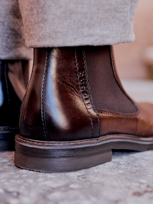 Bugatti Men’s Leather Chelsea Boots 311-A9E34 Cognac